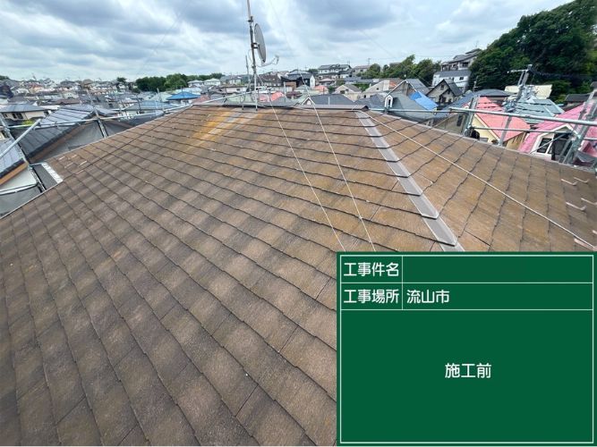 劣化が激しい屋根の様子